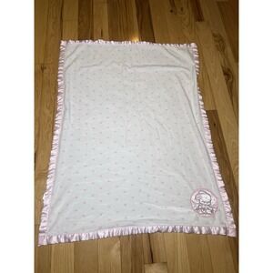 Nuby White Pink Bunny Rabbit Security Blanket Lovey